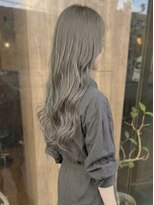 ニコリヘアワークス(nicori hair works)&nbsp;ロング×ハイトーン×フォギーベージュ3