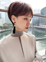 ハルキミナト メゾン(HM MAISON)&nbsp;30代40代50代耳かけショート前髪なしハンサムショートカット
