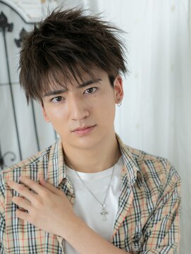 グルーミングサロン バーバー キャッスル 北浦和西口(Grooming salon Barber Castle) 学生ナチュラルダークブラウン束感アクティブショートI北浦和