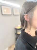 オーブ ヘアー ミル 八戸店(AUBE HAIR mill)&nbsp;ぱっつんボブ×インナーカラー☆