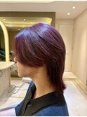 〈キシタクヘアー〉メンズカット×ブリーチ×スモーキーピンク