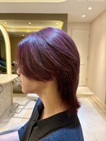 リリー 鷺沼店(RILLY)&nbsp;〈キシタクヘアー〉メンズカット×ブリーチ×スモーキーピンク