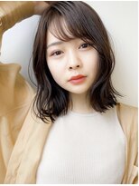 リタ 枚方(Rita)&nbsp;秋カラー大人可愛い伸ばしかけボブ暗め/小顔レイヤー