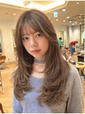 ●外国人風バタフライレイヤー/シースルーバング