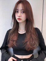 ロッソ 大橋店(Rosso)&nbsp;レッドブラウンの軽やかロング【大橋】