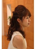 ハーフアップ
