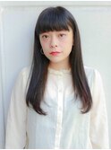前髪もふんわりナチュラル縮毛矯正☆