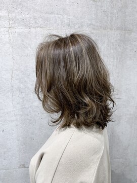 オーク たまプラーザ(OAK) コントラストハイライト×グレージュ ロブ♪【OAKたまプラーザ】