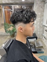 ロンドガルマン 名古屋(Lond GULLMAN)&nbsp;Ryu指名フェード×スペインカールで上げも下ろしも外国人風に