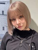 ティア(Tia.)&nbsp;ボブヘア/縮毛矯正/髪質改善トリートメント/ブリーチ/ベージュ