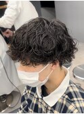 大きめしっかり波巻き/くるくる波ウェーブパーマ/ウザバング