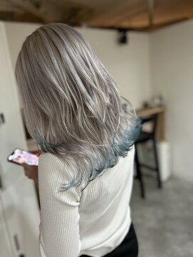 ラフ 難波店(LAFF) #黒髪#ボブルフ#ネビージュ#小顔#ワンレン