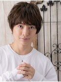 オーガニックカラーくせ毛風パーマのユニセックスマッシュg仙台