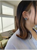 ブリーチなしワンカラーでできるインナーカラー