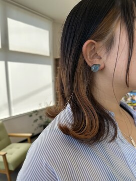 ロンデル(RONDEL) ブリーチなしワンカラーでできるインナーカラー