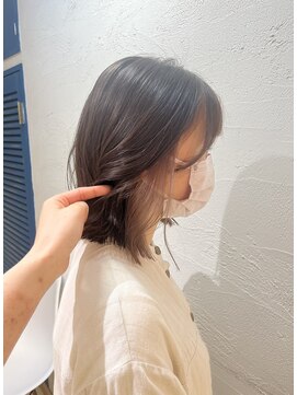 アジールヘア 池袋東口店(agir hair) 20代30代大人かわいいミルクティーベージュインナーカラー