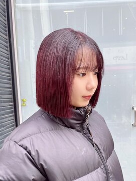 フェイス 石川町 (FACE) ボブ切りっぱなしコンパクトミニボブ10代20代/HONOKA