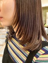 ムーン(moon)&nbsp;#ハッシュカット#フルバング#似合わせカット#レッドブラウン