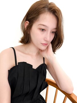 ネイロ バイ ジルブラン 葛西(NeiRo by JIL BLAN) ハイライト白髪ぼかしダブルカラーインナーカラーショートボブ