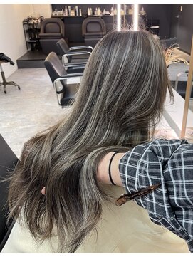 ブレンド 渋谷(BLend) マチルダボブ前髪ハイライトグラーデーション