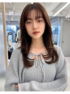 エジョン 幡ヶ谷店(Aejon) イメチェン/似合わせカット/フルバング/レッドブラウン/新宿