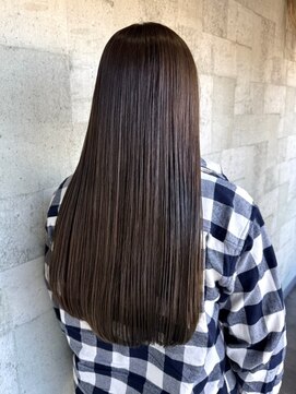 ミルヘアデザイン(mil hair design) 髪質改善カラー 艶カラー ブラウンカラー ミディアム