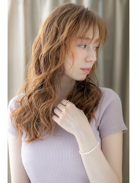 カバーヘア ブリス 北浦和(COVER HAIR bliss) 透明感アプリコットオレンジフェミニンロングY北浦和10代20代
