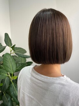 アールイーノウン 阿倍野区昭和町店(re; nown) 大人ショートボブ×ナチュラルボブ×ミニボブ  20代30代40代 s