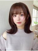 【NEW OPEN】小顔前髪あり後れ毛サイドバングメルティカラー