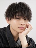 波巻きパーマメンズツイストスパイラルパーマツーブロック