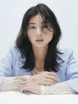 ピークアブー 銀座並木通り(PEEK-A-BOO)&nbsp;★セミロングミディアム韓国風くびれレイヤー暗髪アッシュカラー