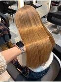 ブリーチ2回トリプルカラープラチナブロンド