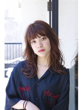 ソワネ 表参道(soigne) 表参道セミロング顔周りレイヤーカットアッシュベージュ40代