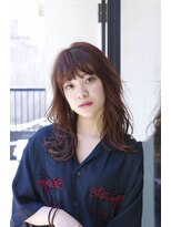 ソワネ 表参道(soigne) 表参道セミロング顔周りレイヤーカットアッシュベージュ40代