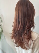 スタイル 皆実店(STYLE) ロングレイヤーコーラルピンクベージュ♪