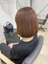 ビーヒアナウ N゜03 金沢駅西店(BE HERE NOW)&nbsp;マロンベージュ×ボブ