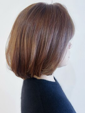 リコ(LIKO) 大人可愛いボブスタイル☆大人ヘア/デジタルパーマ/白髪ぼかし