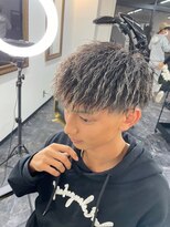 ブルーオーシャン 福岡大橋店(Blue Ocean)&nbsp;ツイストスパイラルパーマ波巻きスパイラルパーマツーブロック