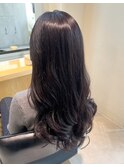 【Lei 林 碧】Dark purple×long layer