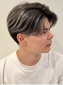 バレイヤージュ リバースセンターパート シルバーグレージュ