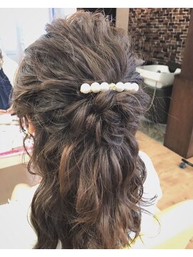 エシカルビューティー ethical beauty ゆるハーフアップ*