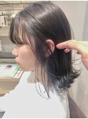 【堀惠洋平】インナーカラー   ネイビー　20代/30代/40代