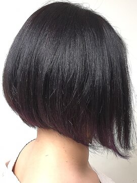 ビートヘアー 彦根イオンタウン店(BEET HAIR) ポイントカラー　ワンサイドボブ【BEET イオンタウン彦根店】