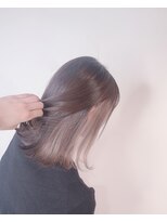 レアング(LeAng)&nbsp;＃切りっぱなしボブ　＃インナーカラー　#ピンクベージュ