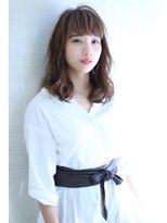 オーロ 宝塚店(ORO)&nbsp;小顔ボブ抜け感オリーブアッシュフェザーバングボブルフグラボブ