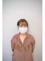 フィッツコア(FITS CORE)&nbsp;ショートボブ・ブラウンベージュ・簡単スタイリング