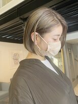 ロナ 岡崎竜美丘店(RONA)&nbsp;ブロンドベージュプツッとボブ