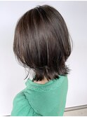 くびれミディアム_アースカラーくびれヘアツートン_ba362041