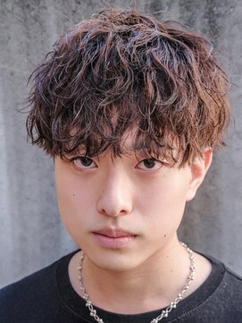 メンズフィール 南森町(MENS FEEL) 波巻きパーマ/無造作/束感マッシュ
