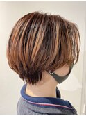 ショート×オレンジブラウン　TAKUYA